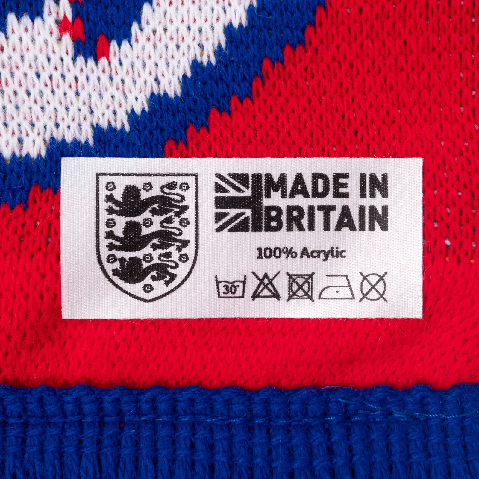 England knitted jacquard scarf
