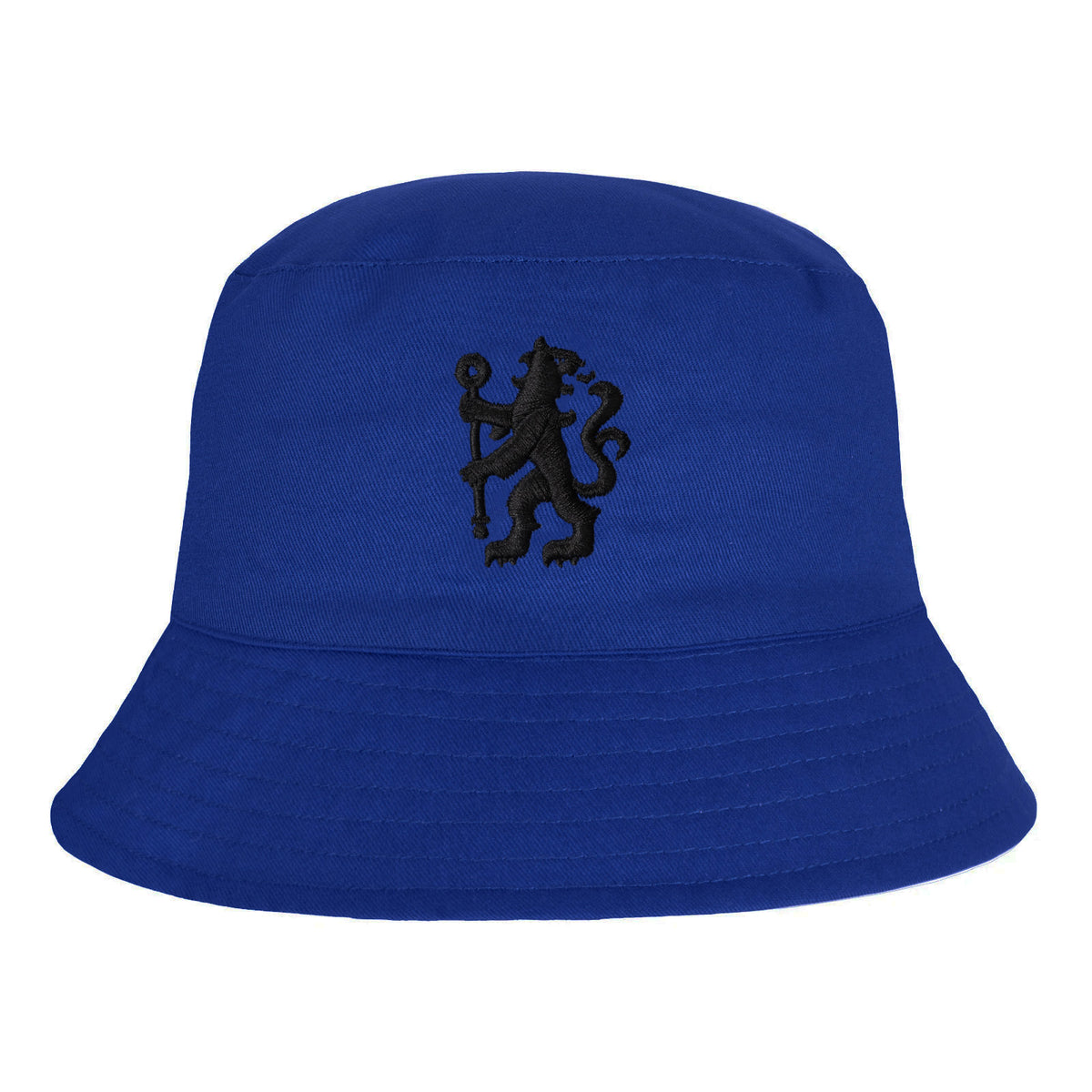 Chelsea reversible bucket hat in royal blue & black