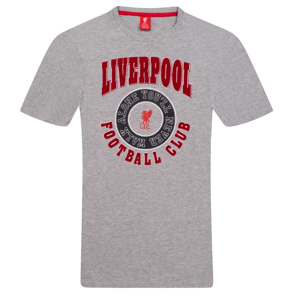 Liverpool adults graphic crew neck T-shirts in black & grey, with each top featuring club crest branding and a standout graphic design