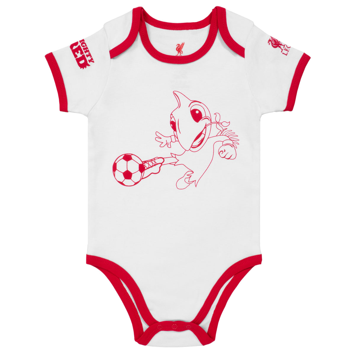 Liverpool FC baby 2pk bodysuit in red & white