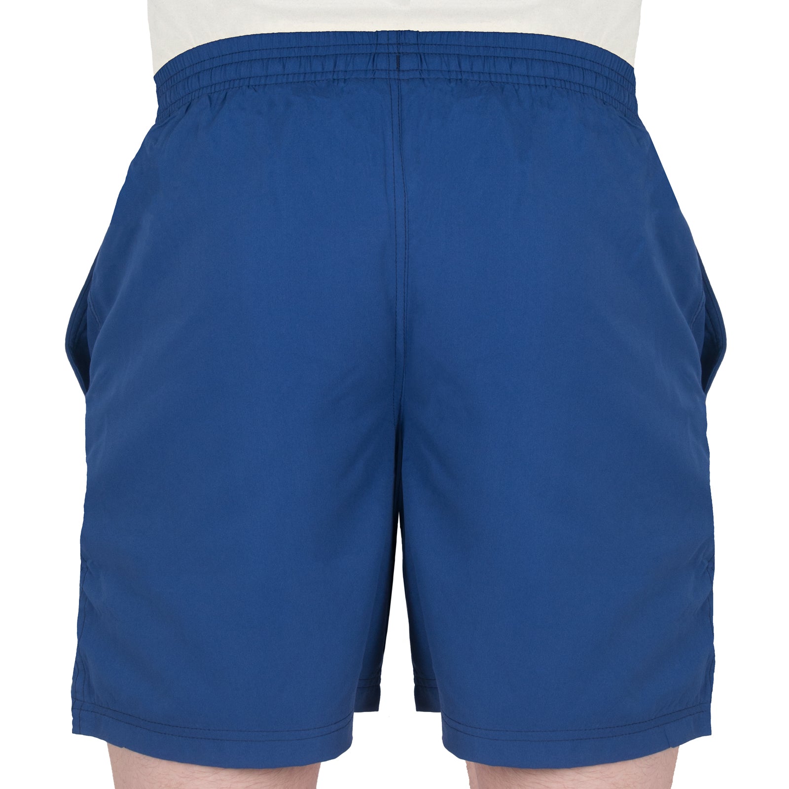 FC Barcelona adults fleece shorts in blue with crest to left leg and pockets to front & back.