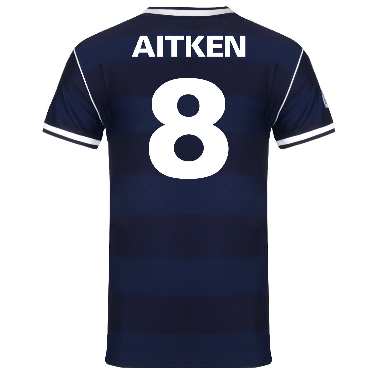 Scotland retro 1986 football shirt. Replica shirt in navy blue with crest to chest