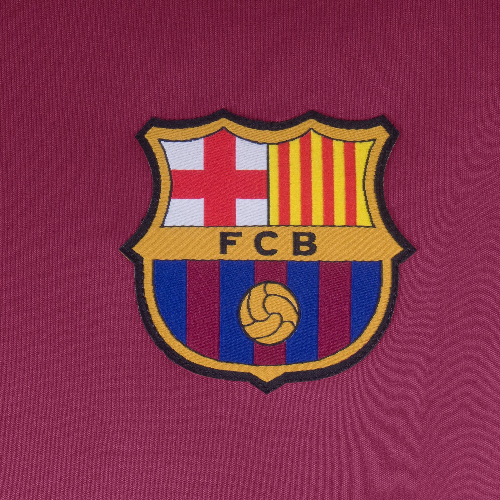 FC Barcelona adults T-shirt in navy & red stripe with club crest to chest