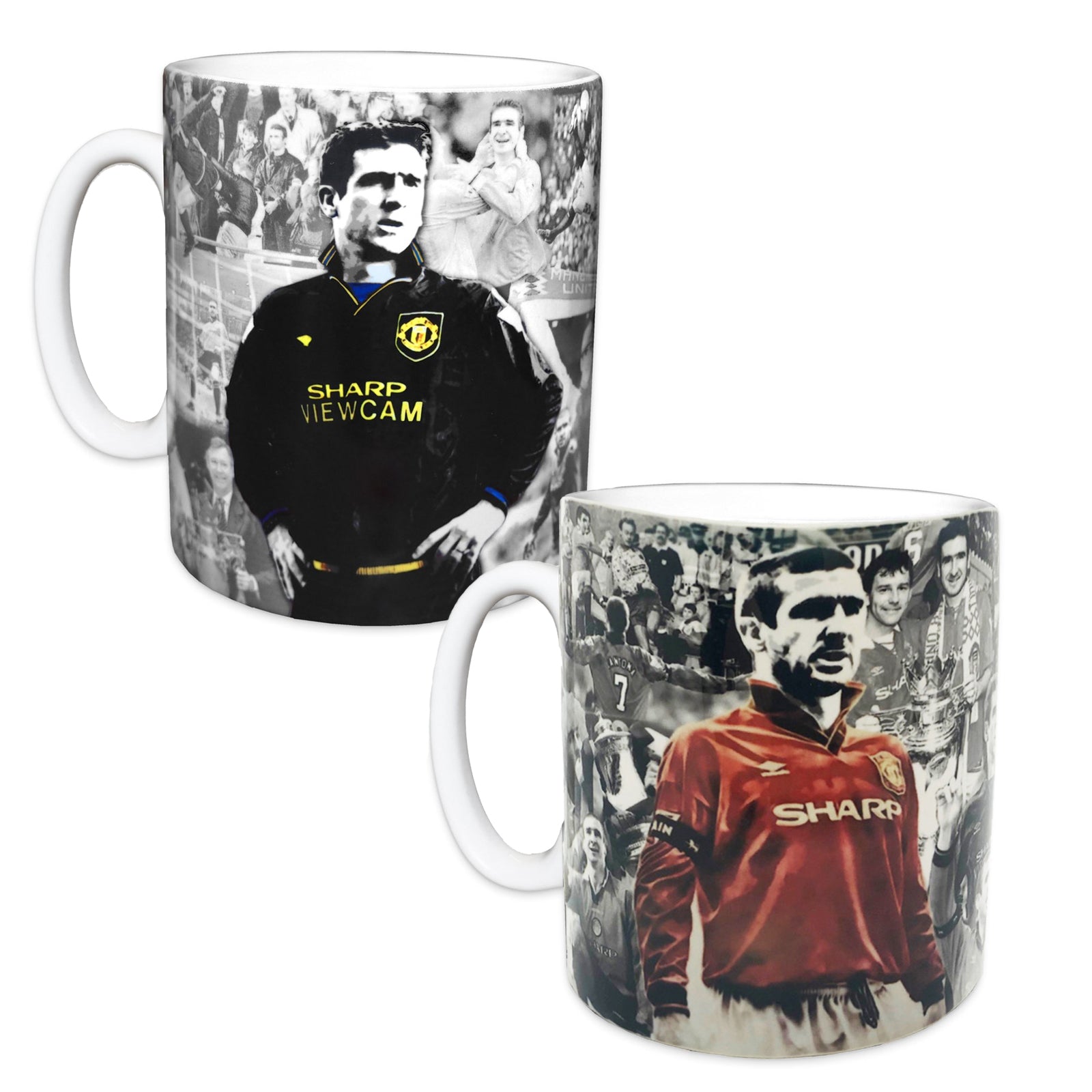 Manr United mug - legends Eric Cantona in red/black