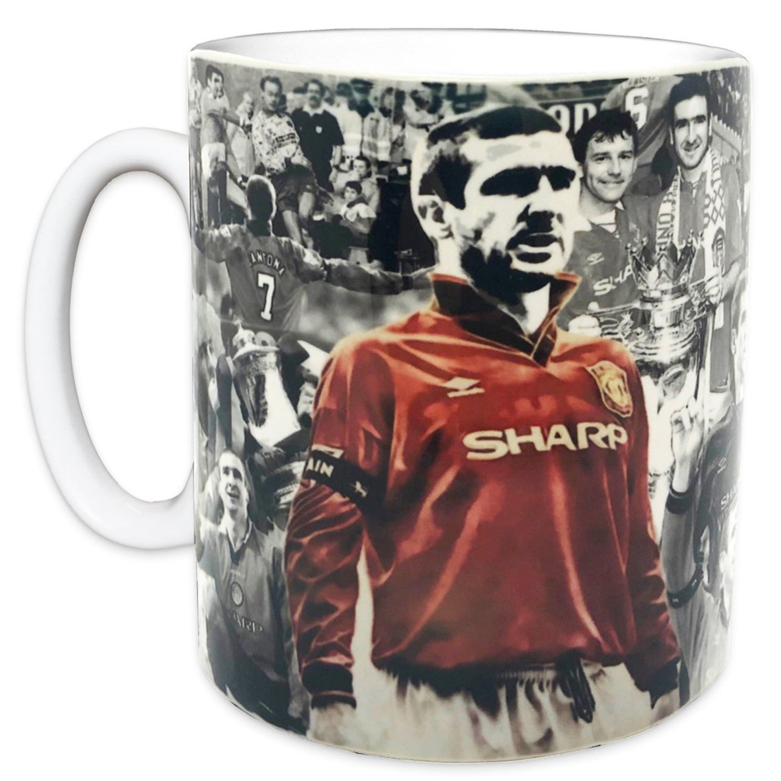 Manr United mug - legends Eric Cantona in red/black