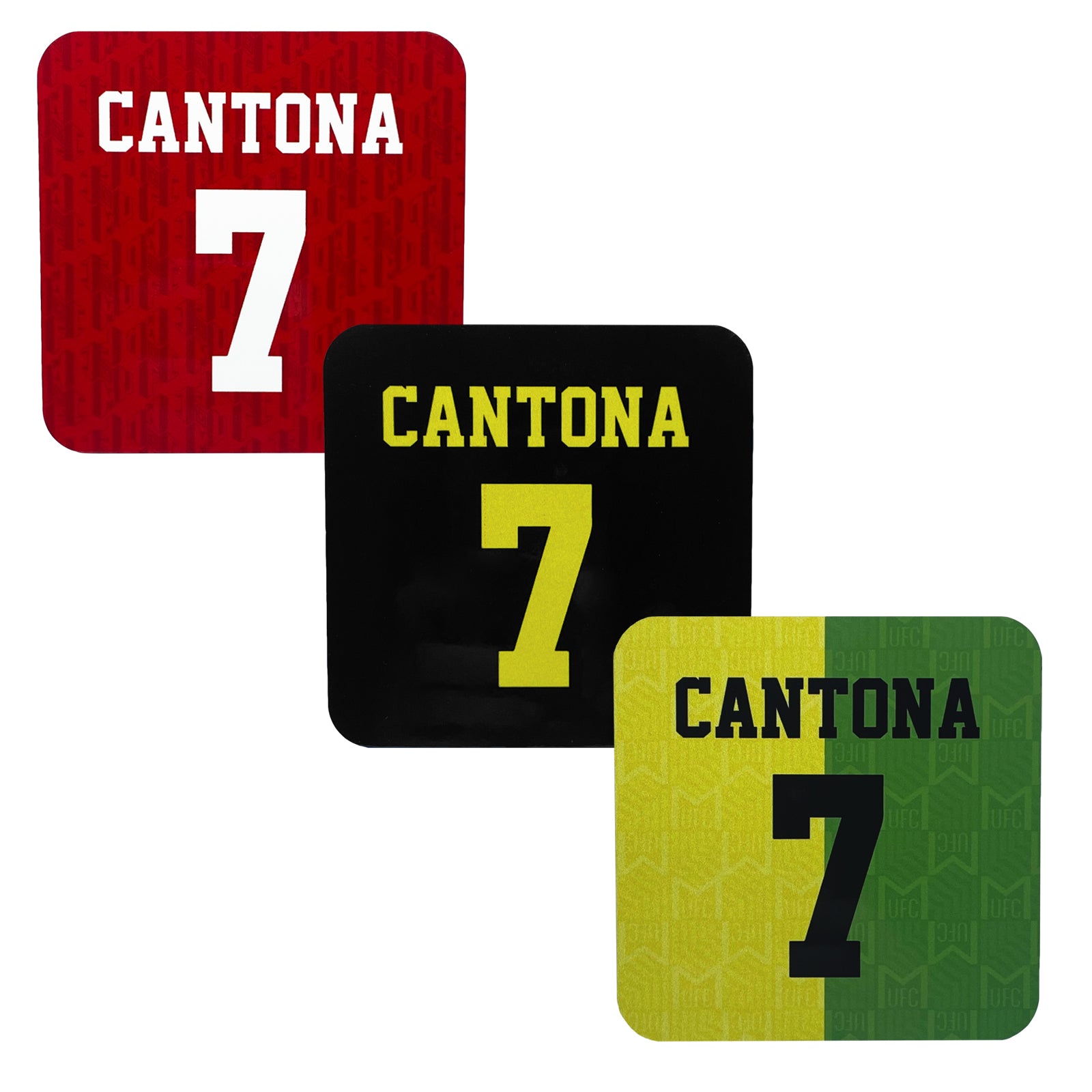 Man United Football Coasters with Cantona 7 Image
