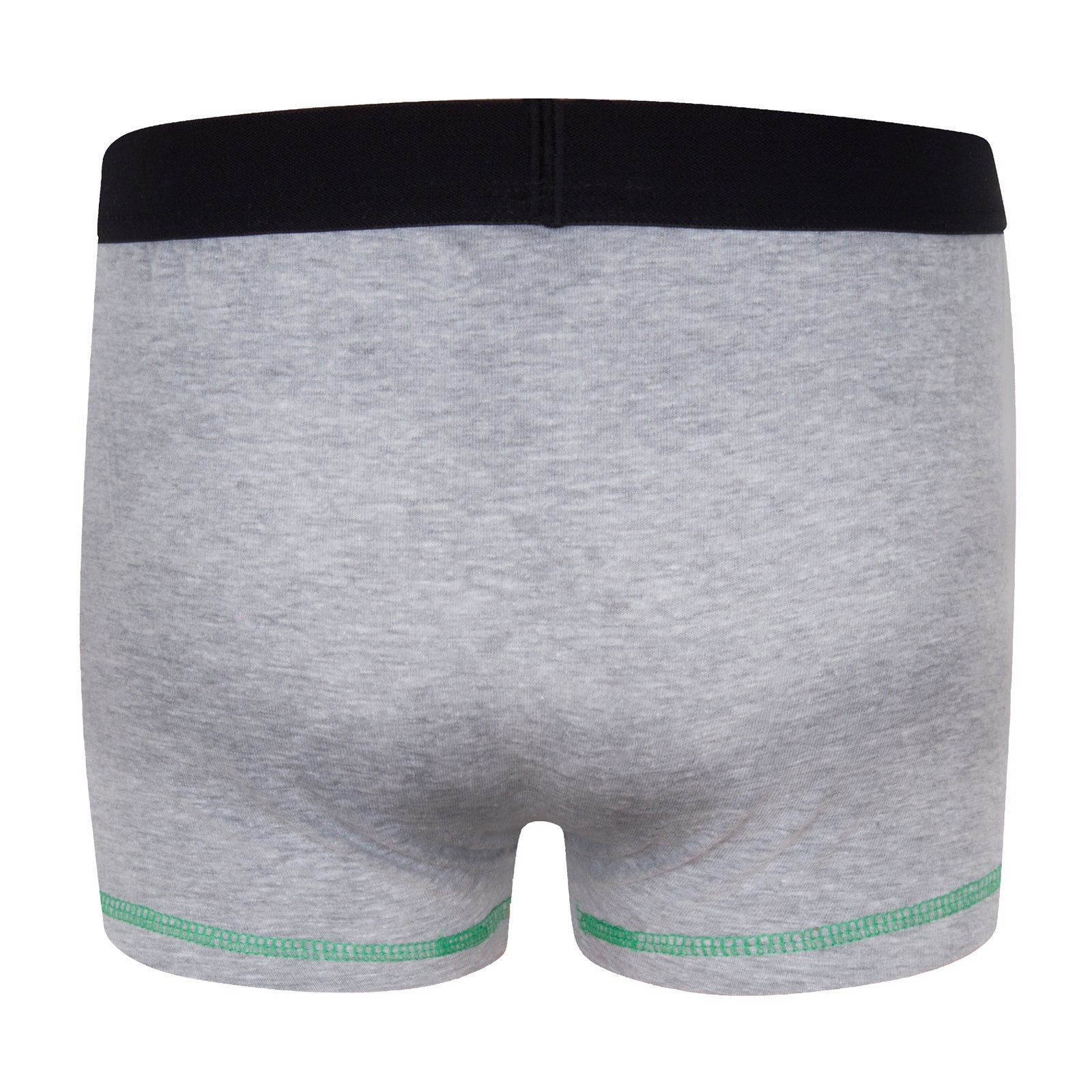 Celtic boxer shorts for boys in black, green & grey