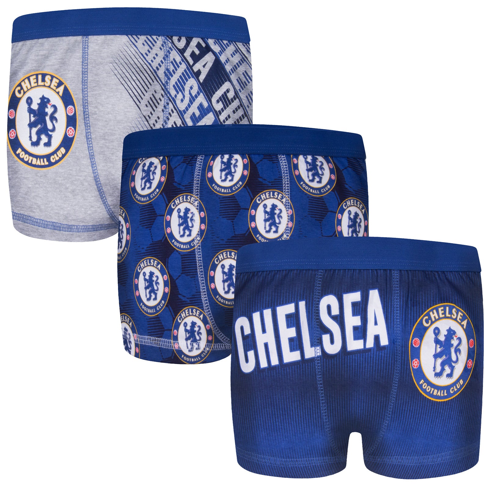 Chelsea boxer shorts for boys in blue
