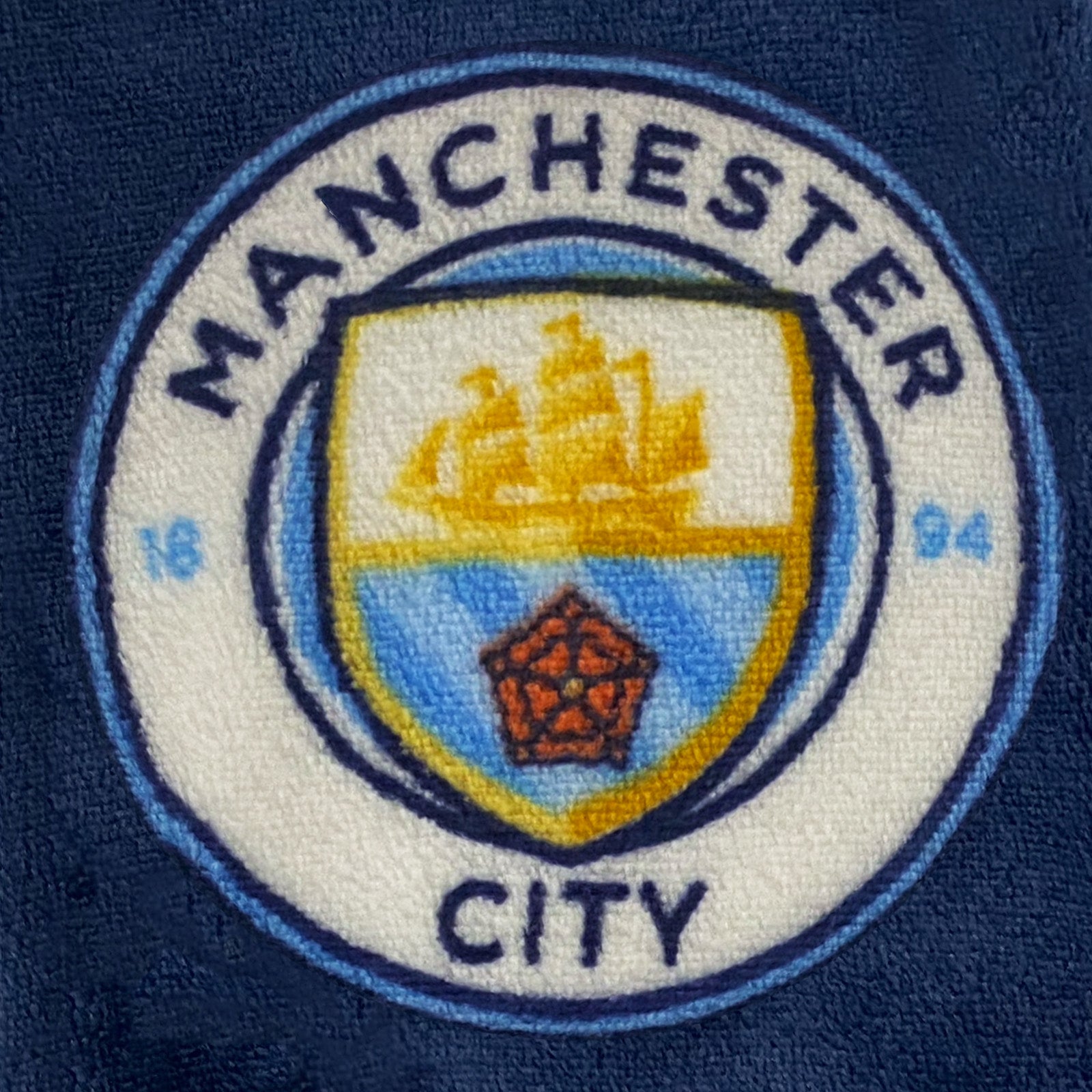 Manchester City onesie for kids in navy blue