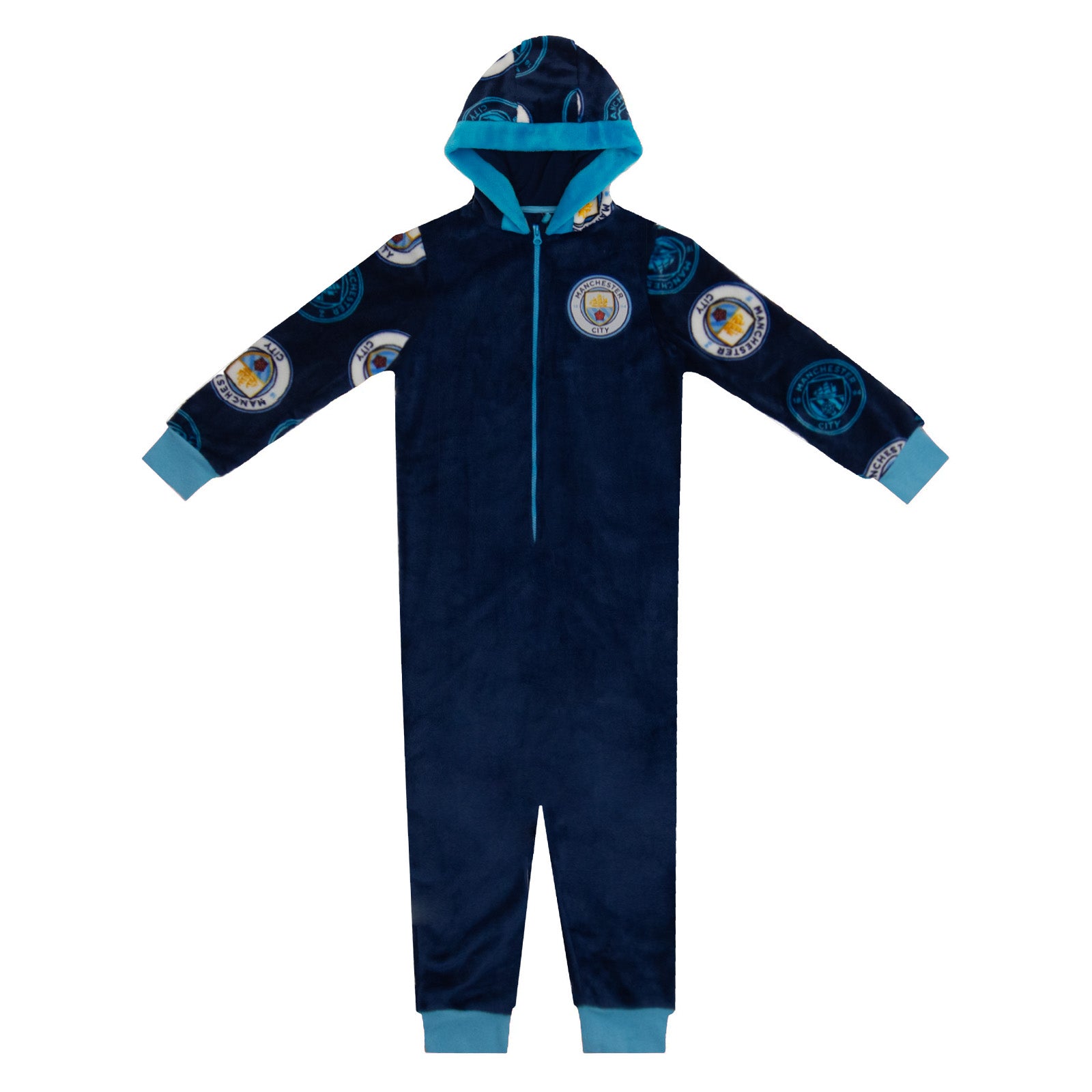Manchester City onesie for kids in navy blue