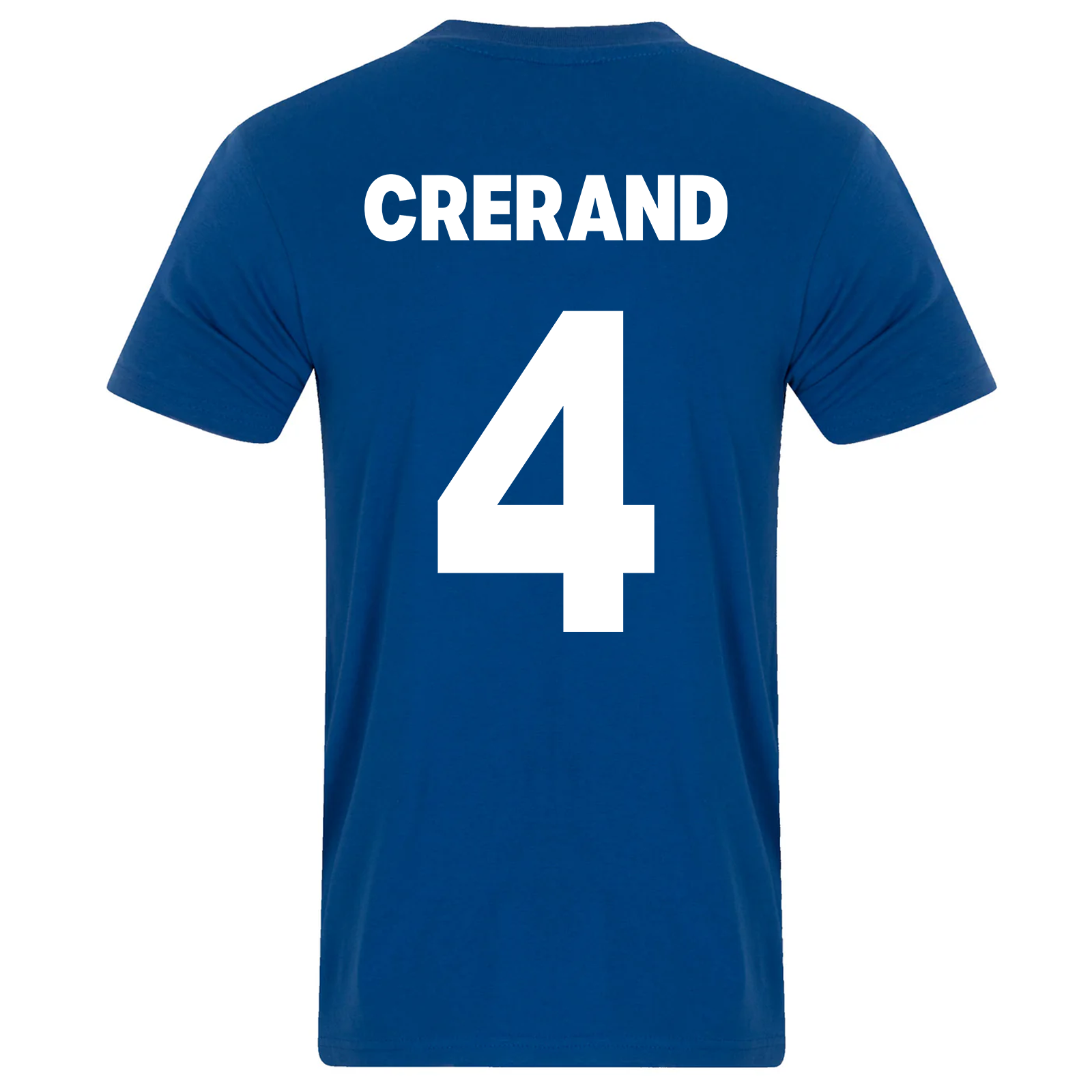 Man Utd T-shirt for men in blue featuring Manchester 68 crest to front