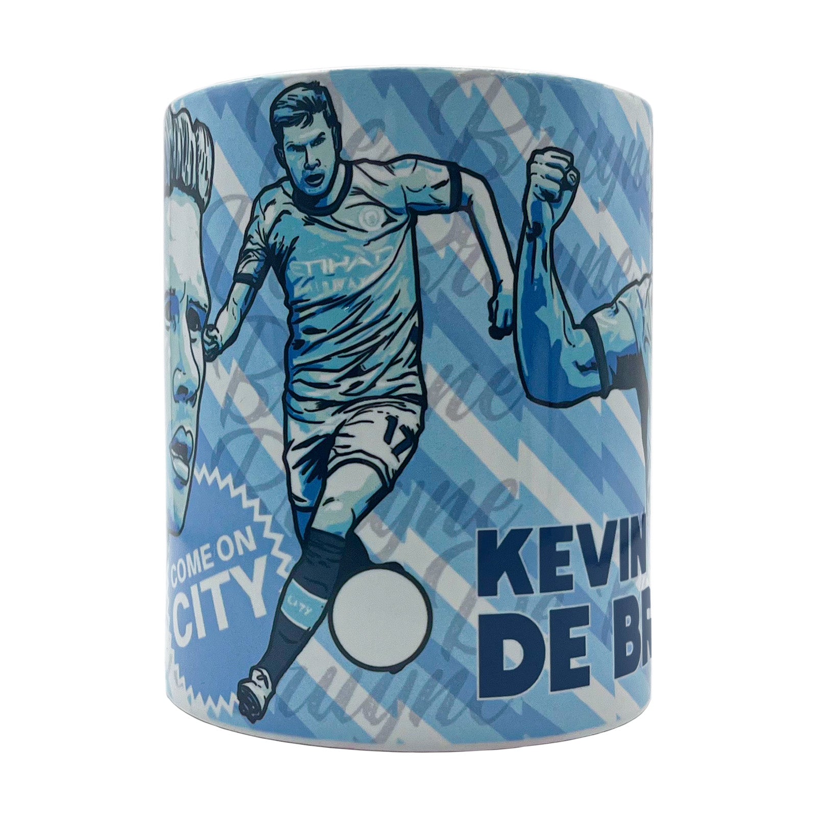 Manchester City legends Foden mug in blue