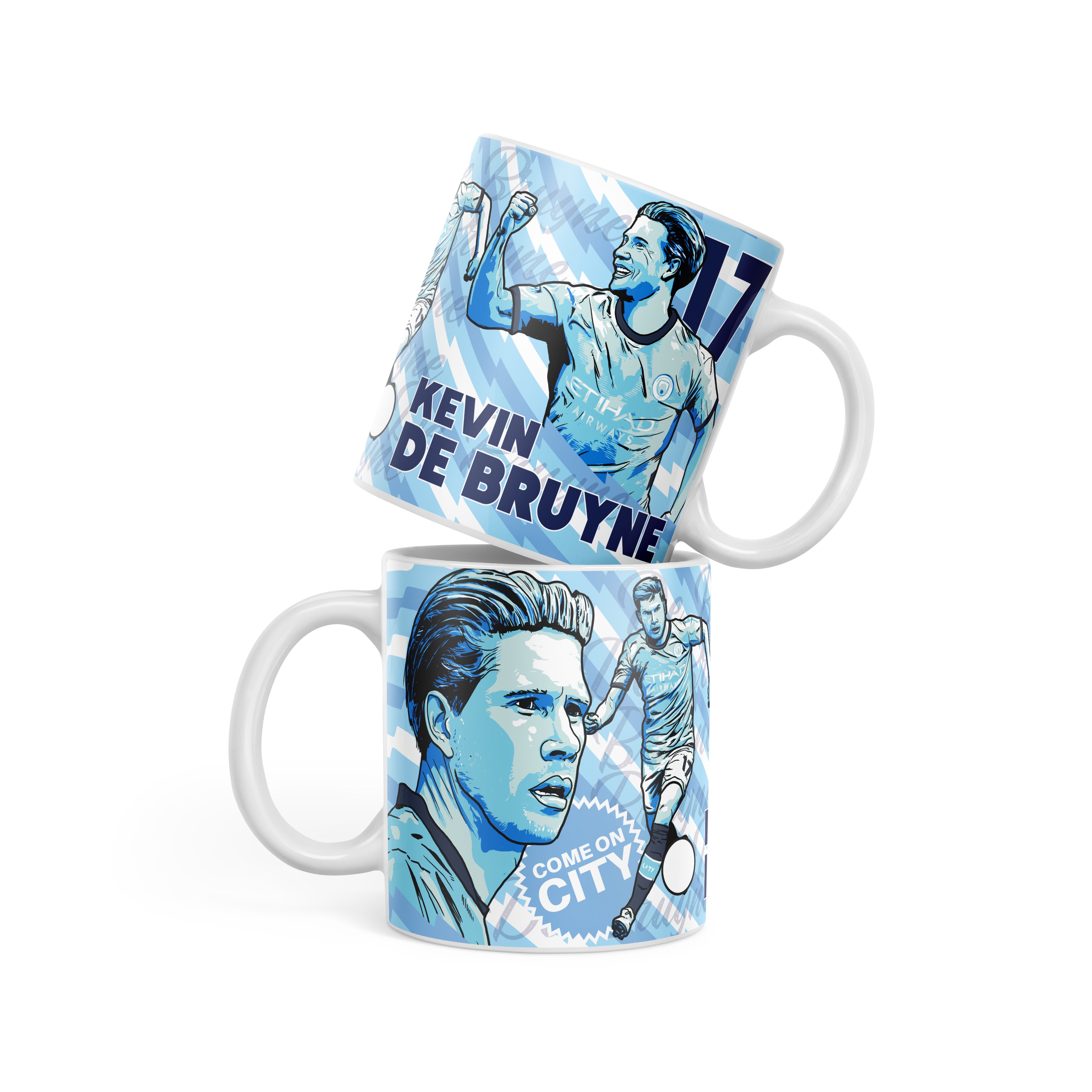 Manchester City legends Foden mug in blue