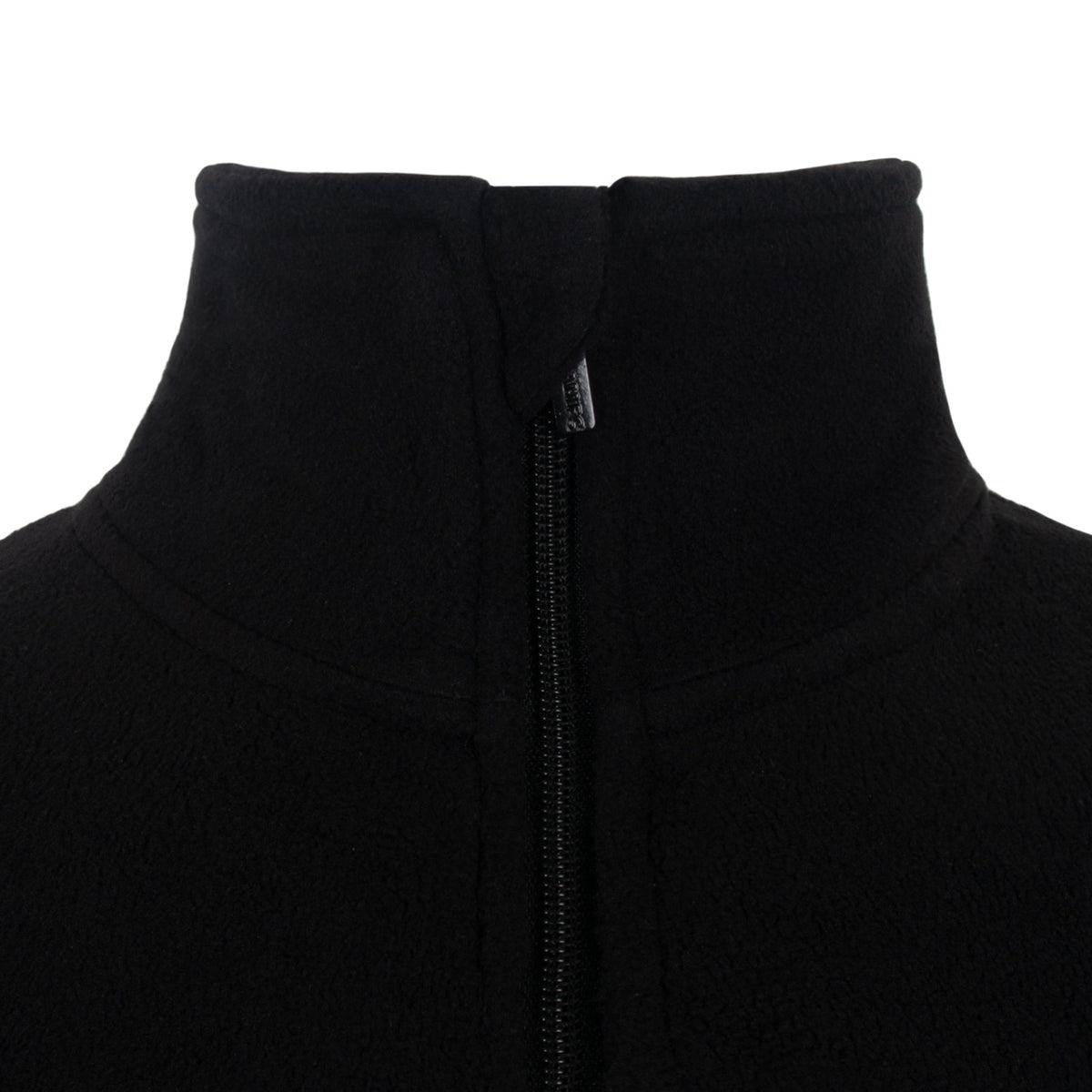 Fulham adults microfleece jacket in black with a woven club crest to chest.