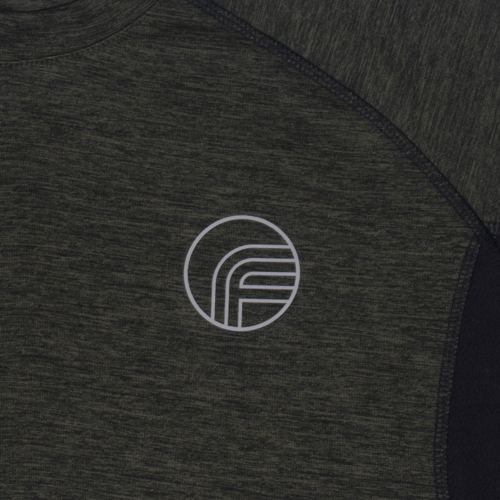 Fan Originals training T-shirt for men in black with reflective logo print to chest.