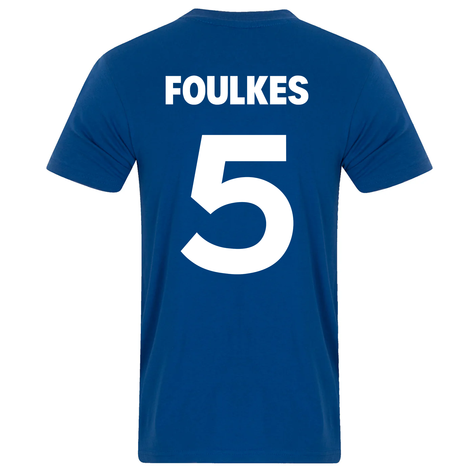 Man Utd T-shirt for men in blue featuring Manchester 68 crest to front