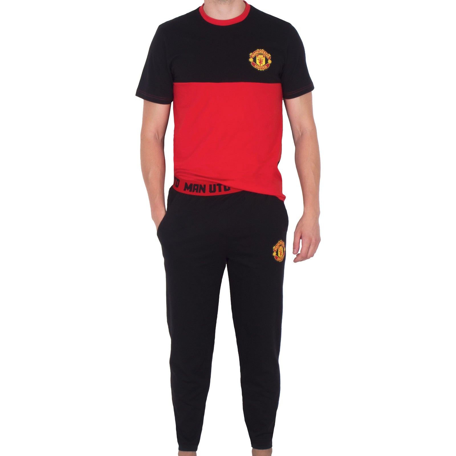 Manchester United long pyjamas for adults in black