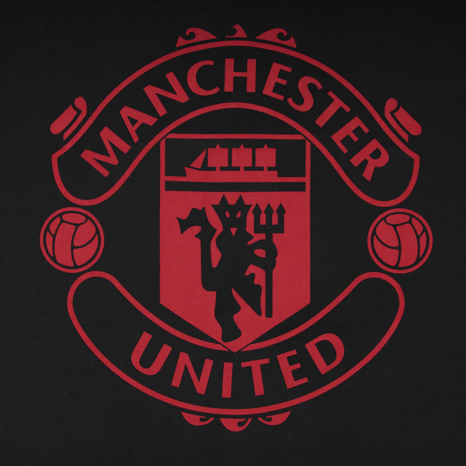 Manchester United short pyjamas for adults in black