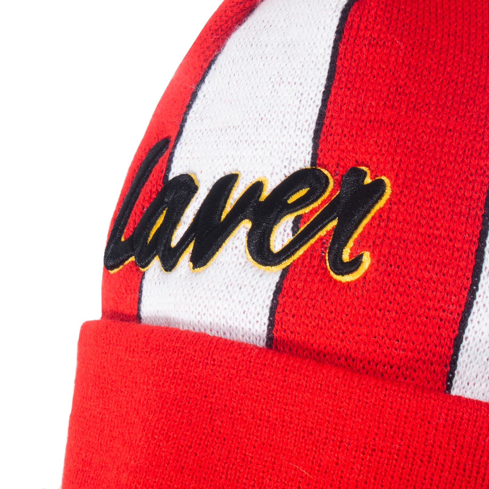 Sheffield United retro knitted bobble hat in red 1992 colours
