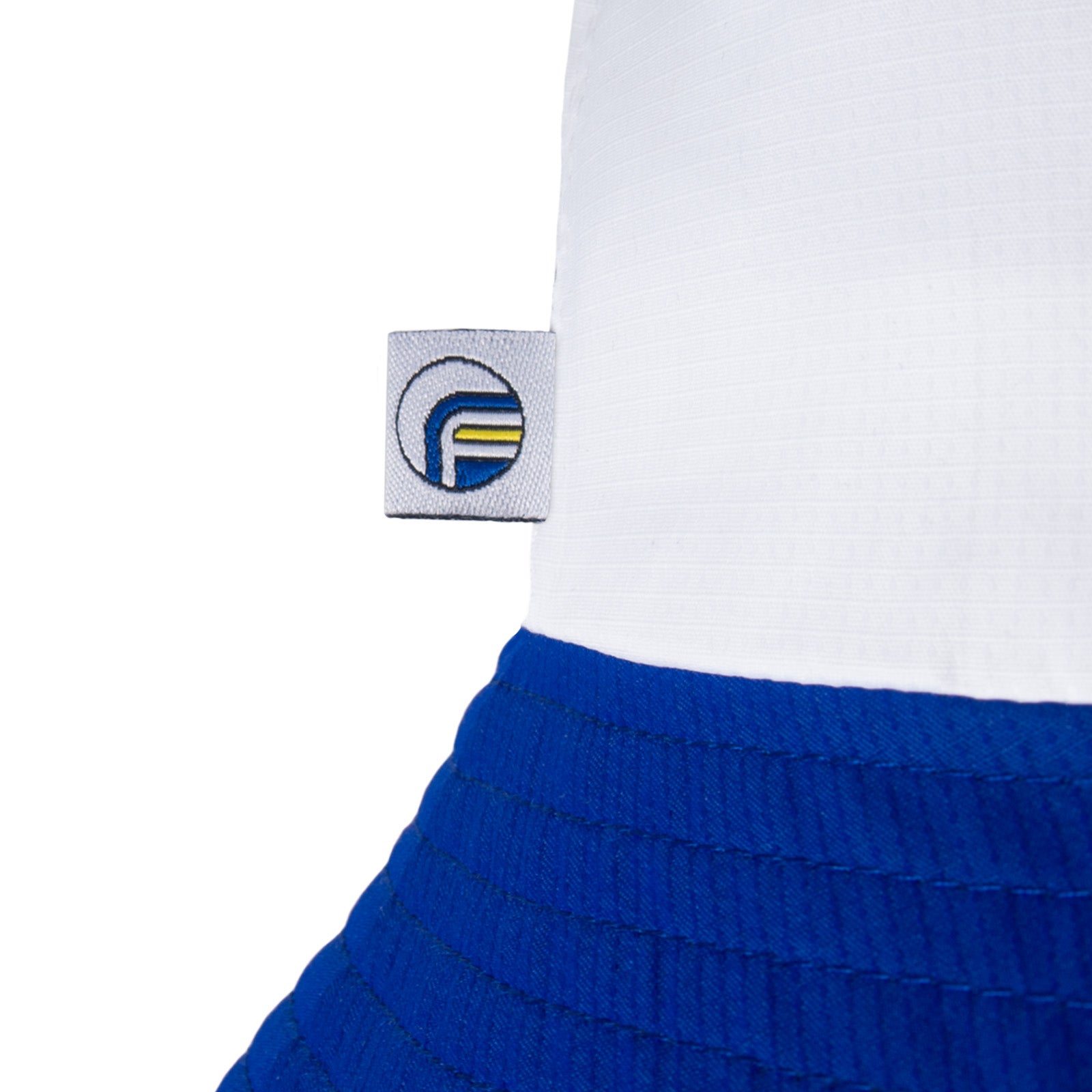Leeds United bucket hat in white, blue and yellow