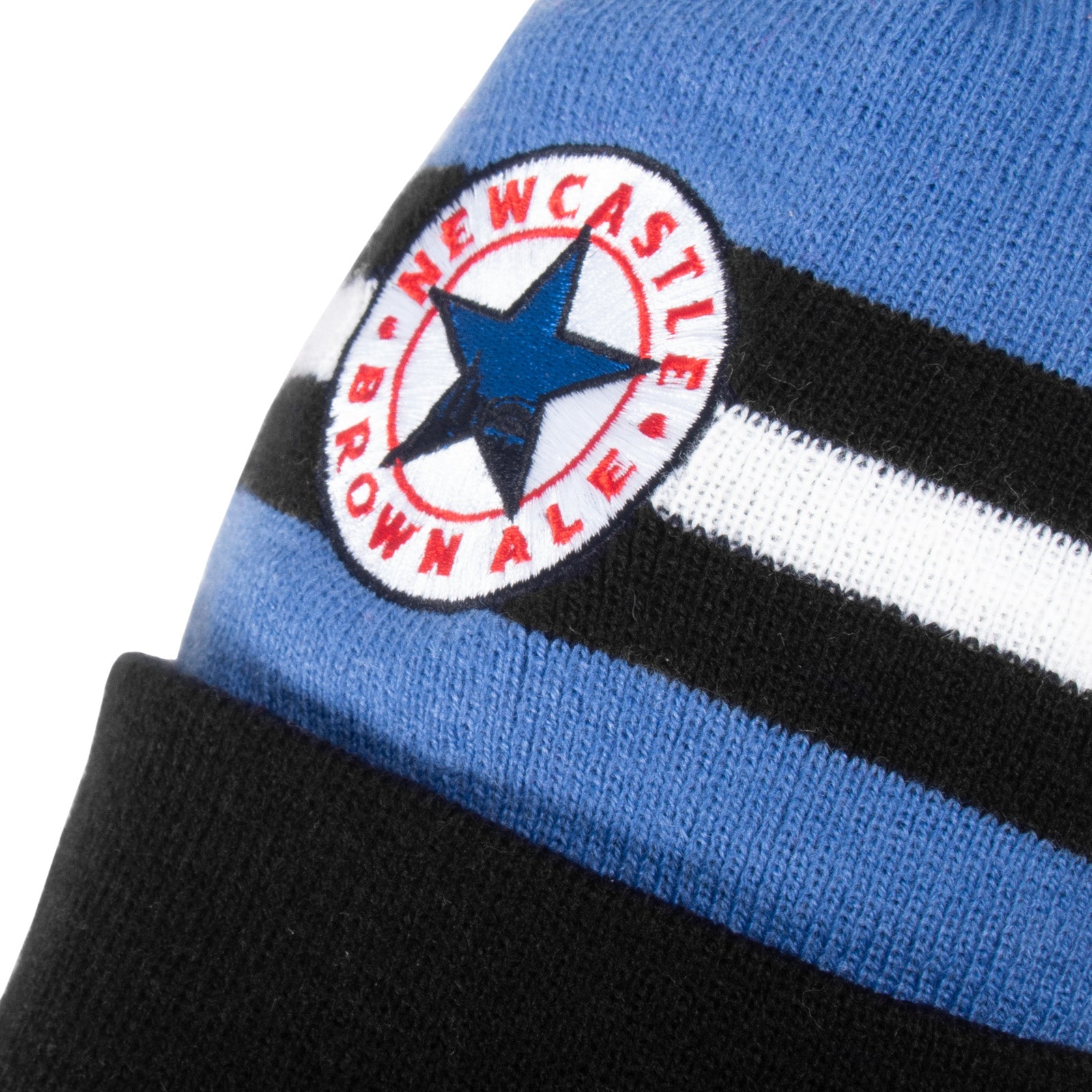 Newcastle United bobble hat in retro blue 1996 colours