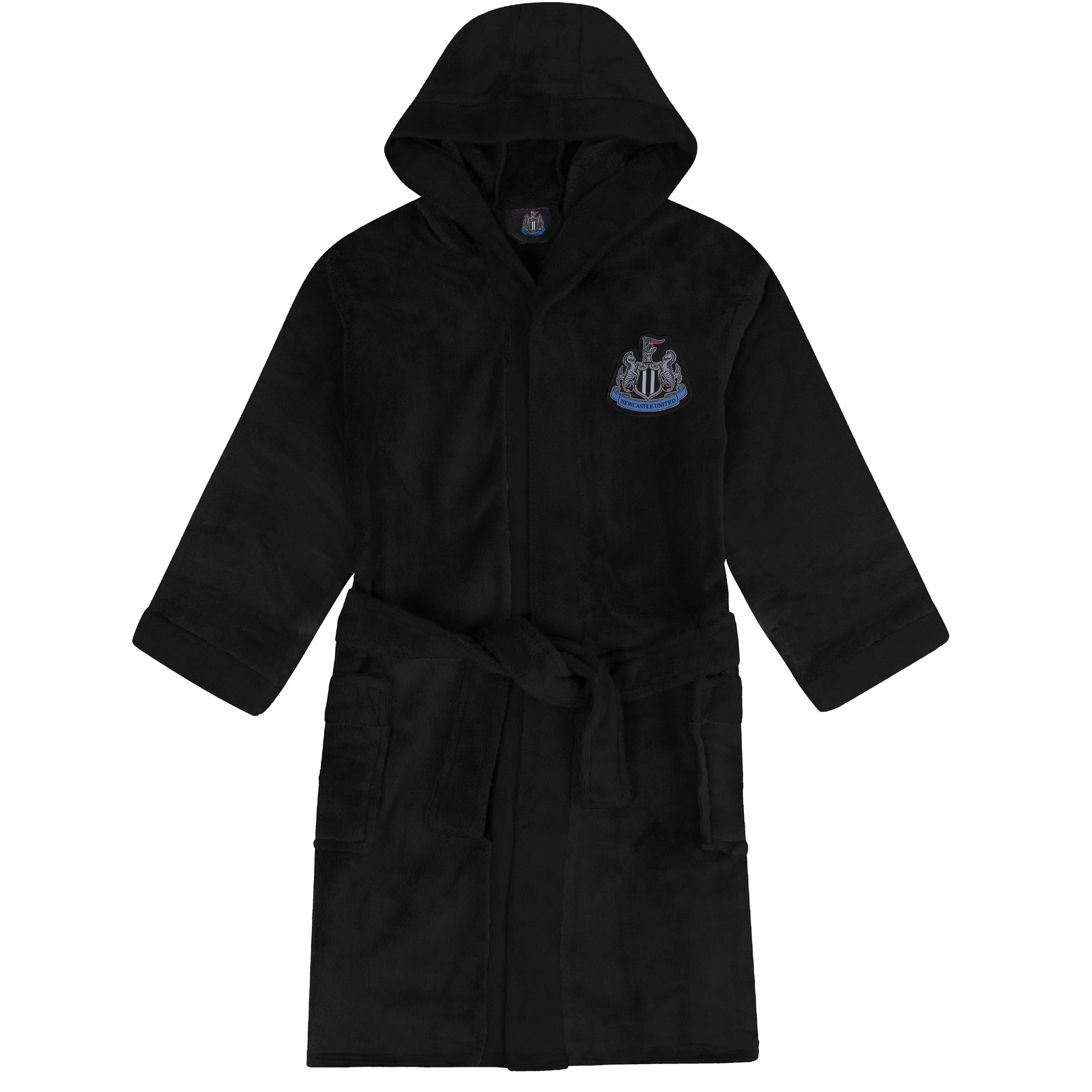 Newcastle United adults dressing gown in black with crest