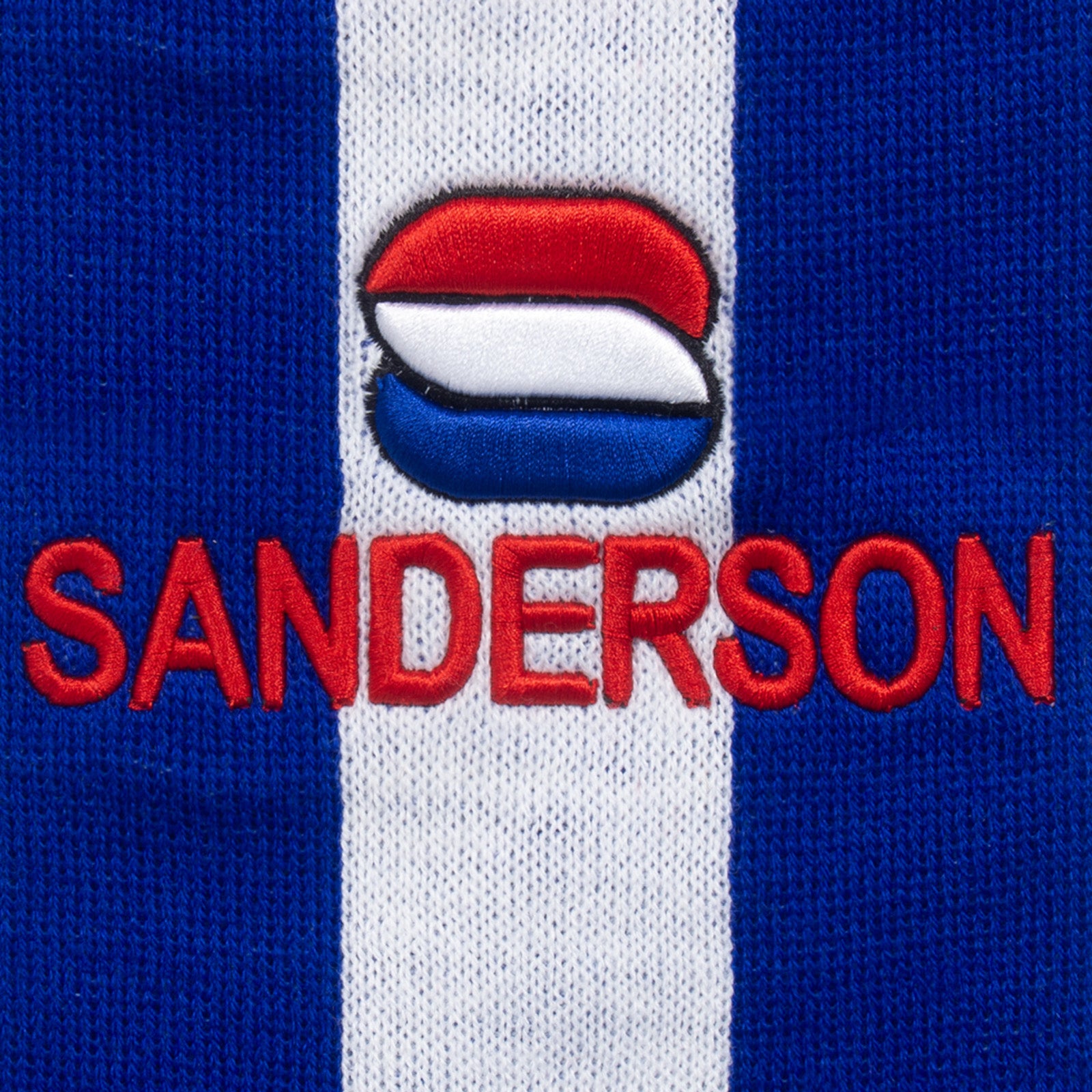 Sheffield Wednesday retro knitted bobble hat in blue 1993 colours