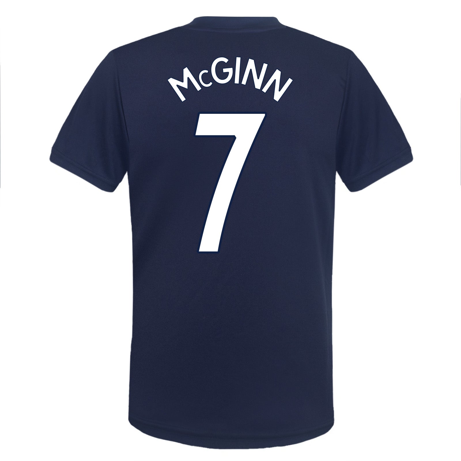 Scotland FA kids polyester T-shirt in navy blue with woven crest to chest.