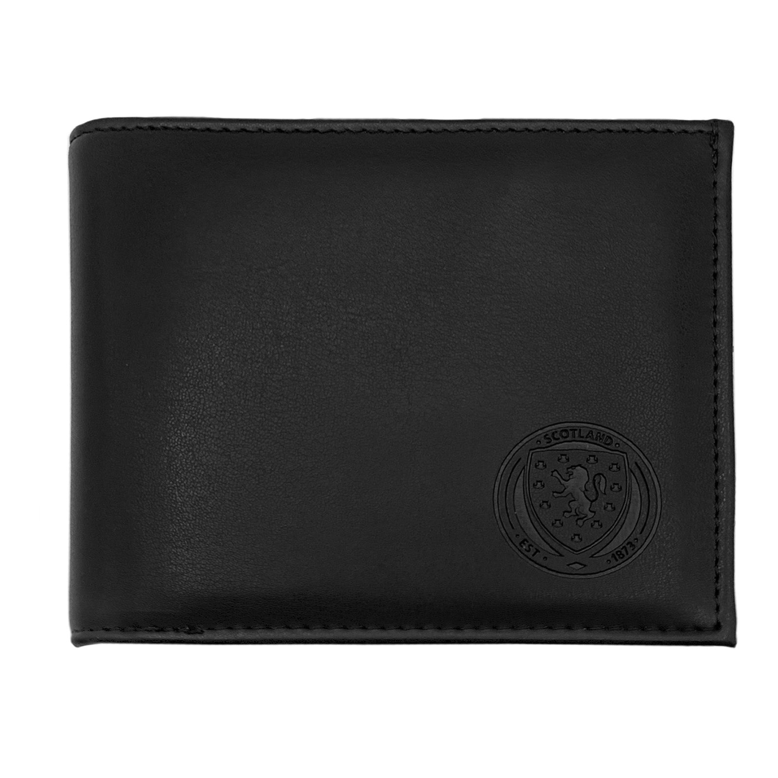 Scotland FA faux leather wallet in black with embossed national crest