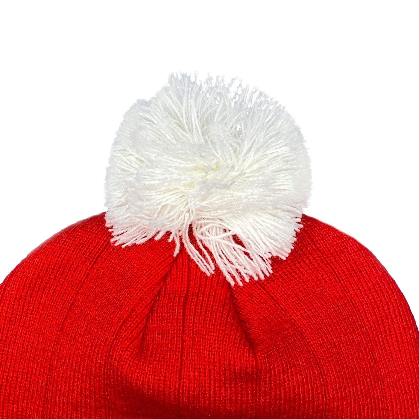 Man United bobble hat in retro red 1983 colours