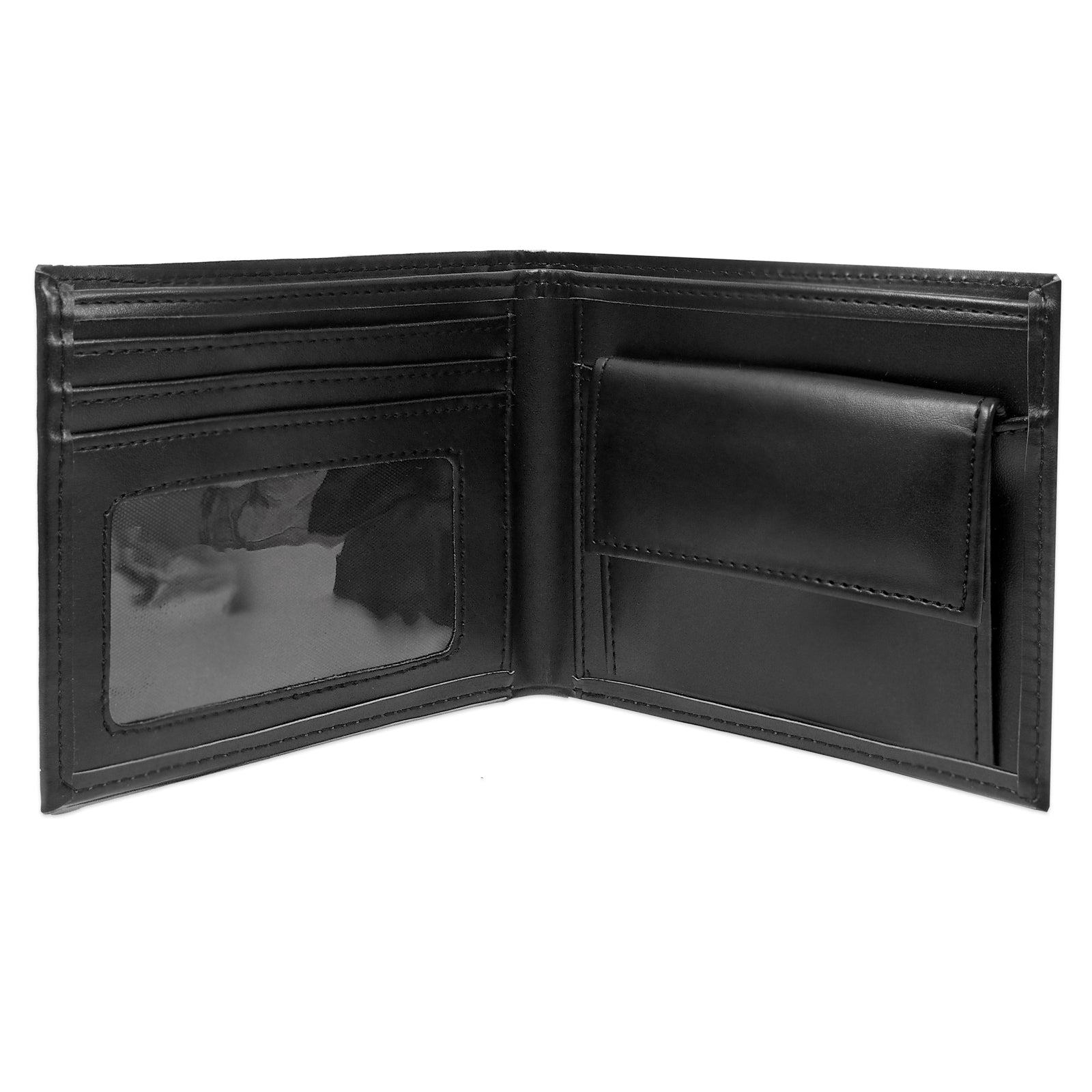 Aston Villa faux leather wallet in black with embossed club crest