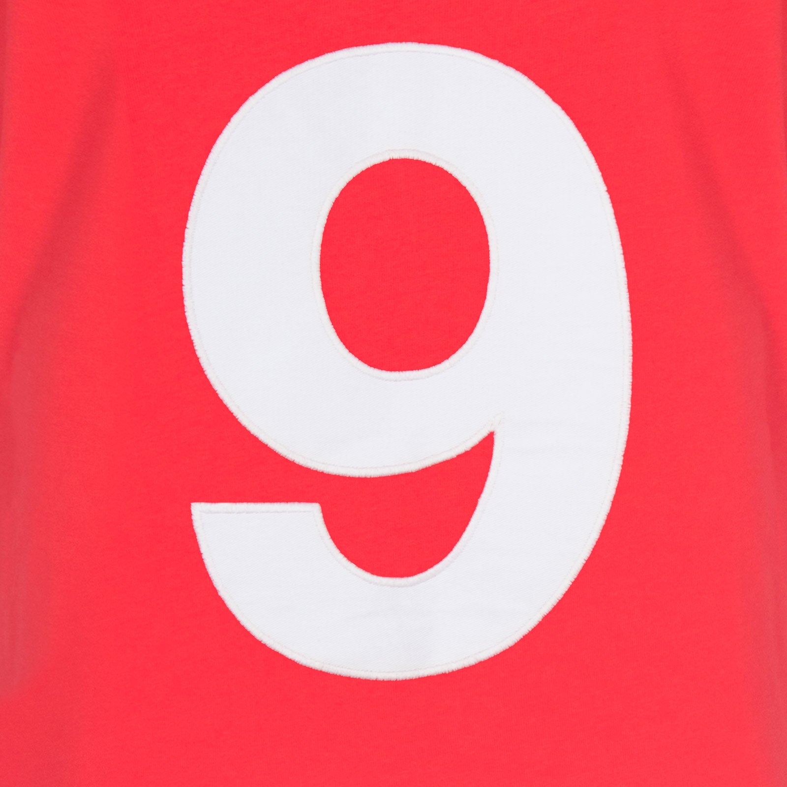 Wales retro football shirt 1958 in red with crest to chest and a No.9 on back