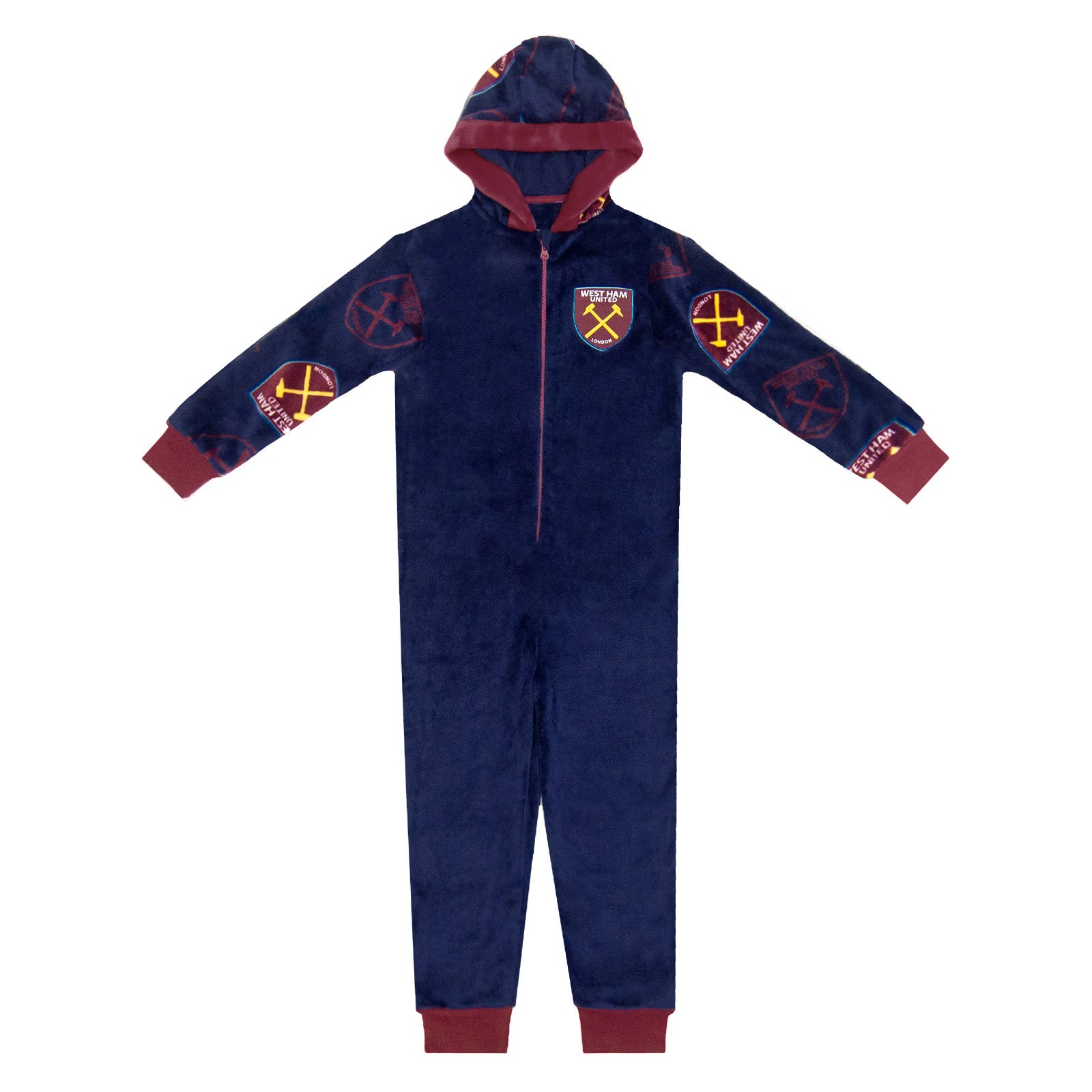 West Ham United onesie for kids in blue