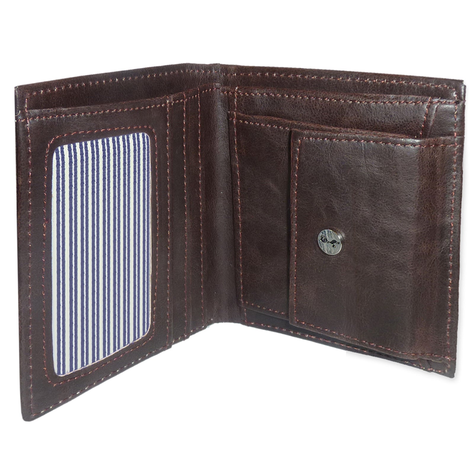 Spurs faux leather wallet in brown with embossed logo