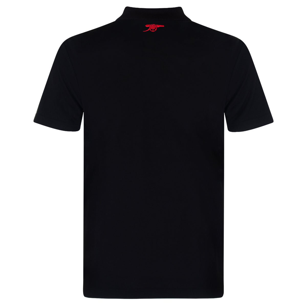 Arsenal polo shirt for adults in black featuring the club crest and Champions 2026 graphic to the chest