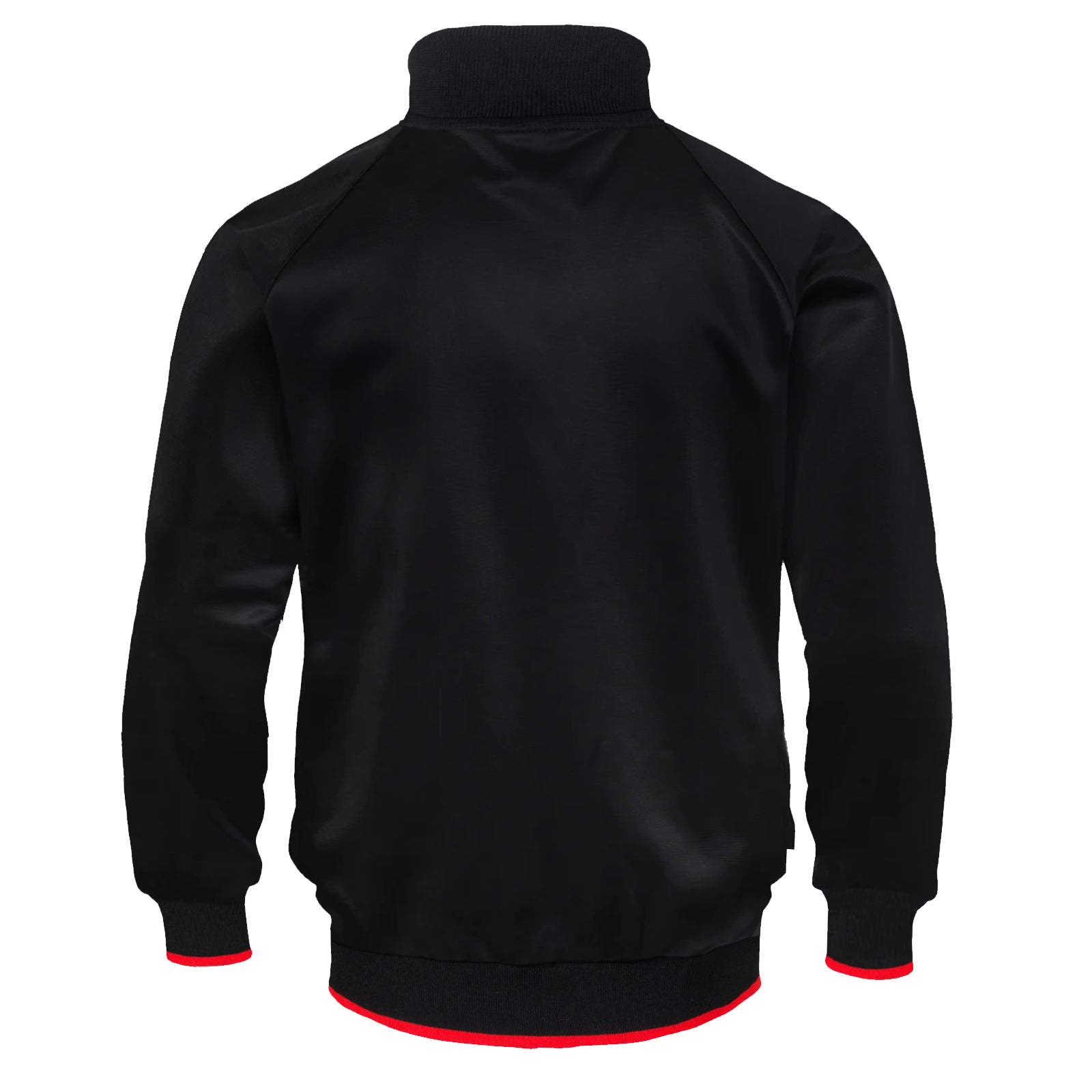 Arsenal adults retro track jacket in black with club crest to chest.