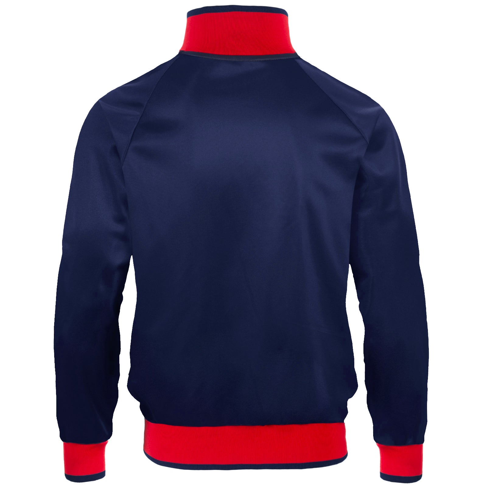 Arsenal adults retro track jacket in navy with club crest to chest.