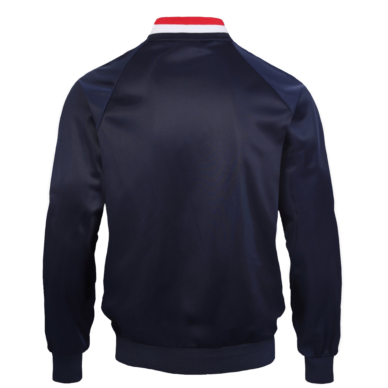 Liverpool adults retro track jacket in navy blue with club crest to chest.