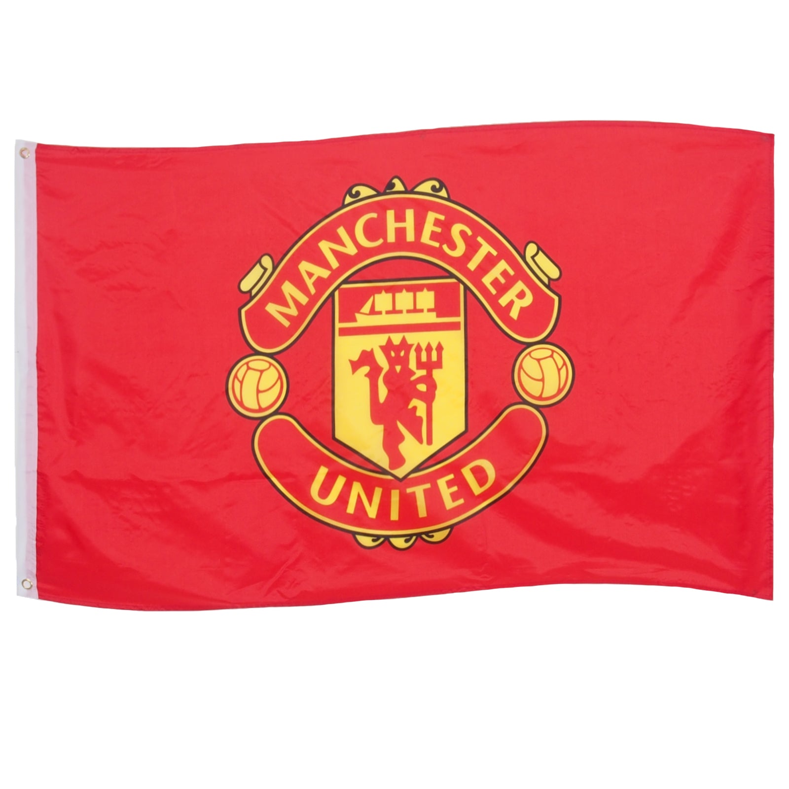 Manchester United 5ft x 3ft flag in black with club crest