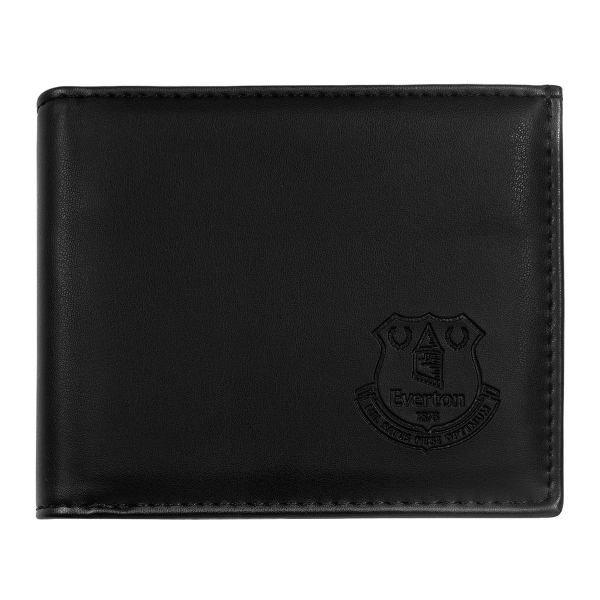 Everton faux leather wallet in black with embossed club crest