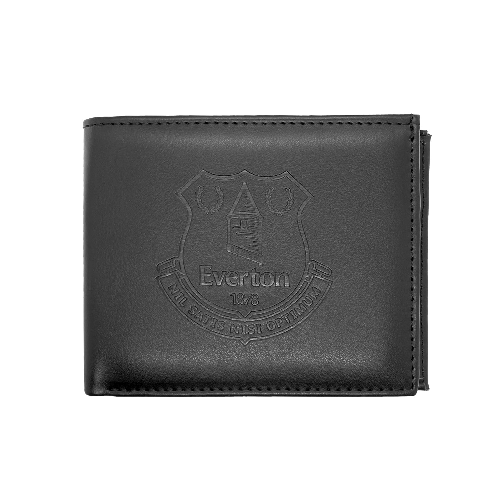 Everton faux leather wallet in black with embossed club crest