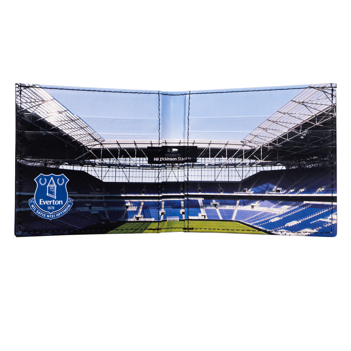 Everton faux leather wallet in black with embossed club crest