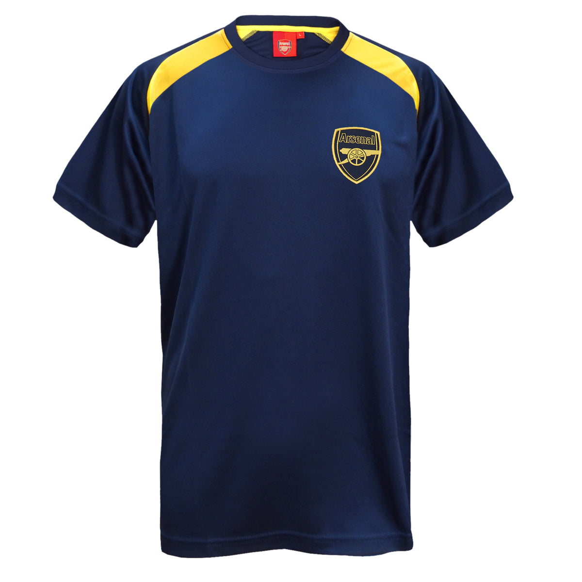Arsenal adults T-shirt in black marl with club crest to chest