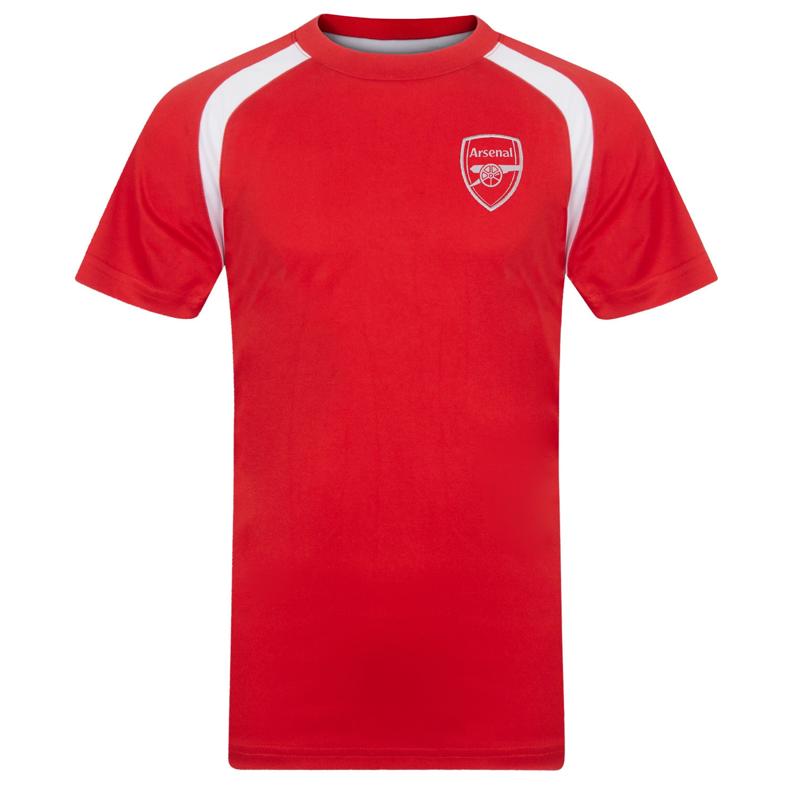 Arsenal kids T-shirt in black & red stripe with club crest to chest