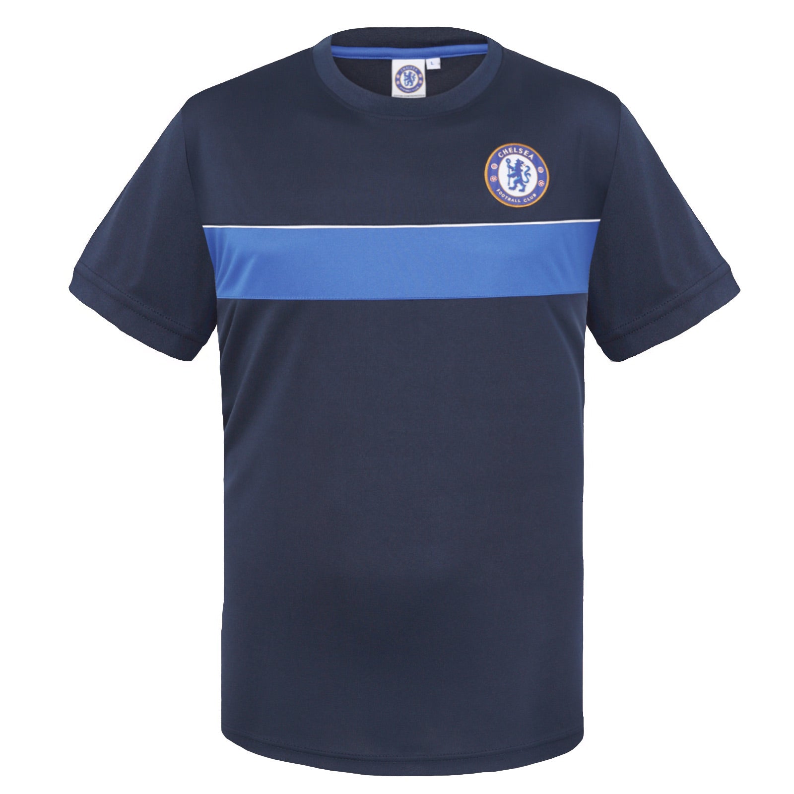 Chelsea kids T-shirt in navy blue with club crest to chest