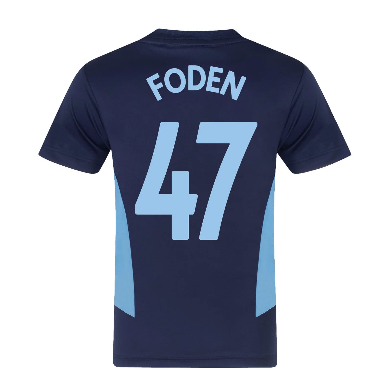 Man City kids T-shirt in navy blue with club crest to chest