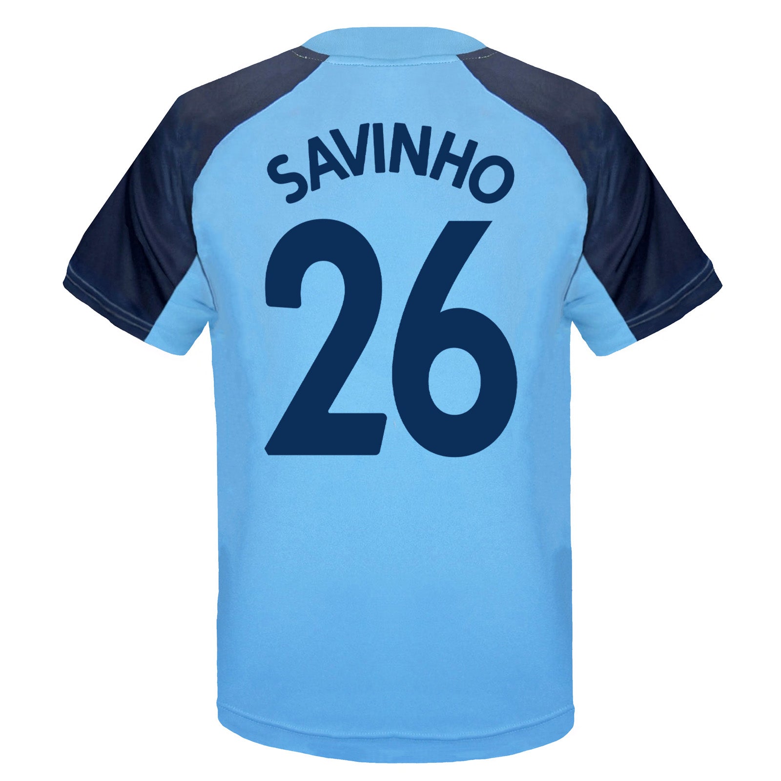 Man City kids T-shirt in sky blue with club crest to chest