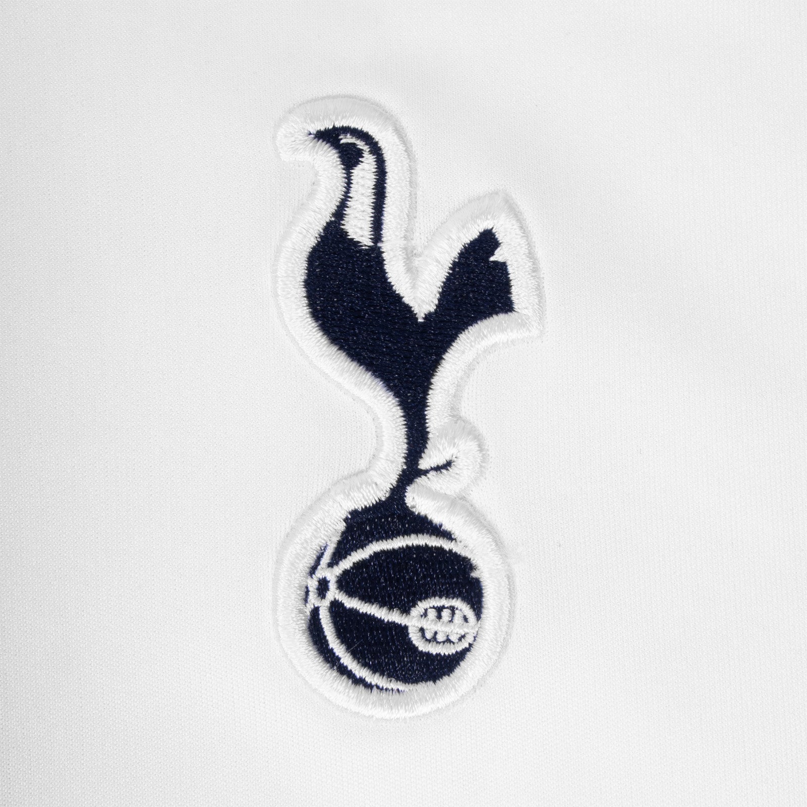 Spurs adults poly T-shirt in white with club crest to chest