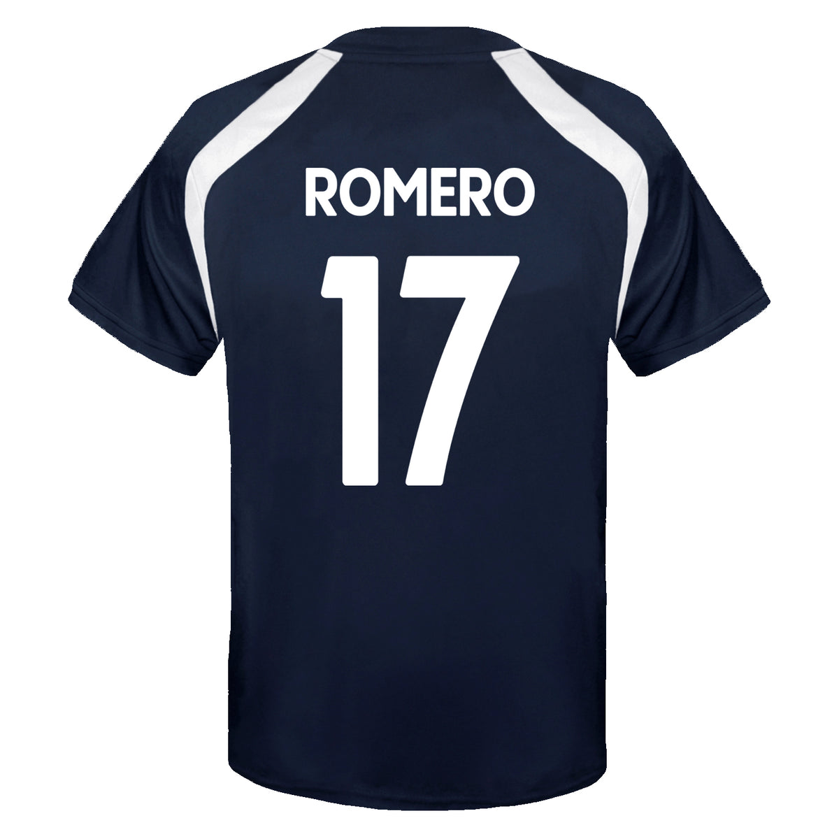 Spurs kids poly T-shirt in navy blue with club crest to chest