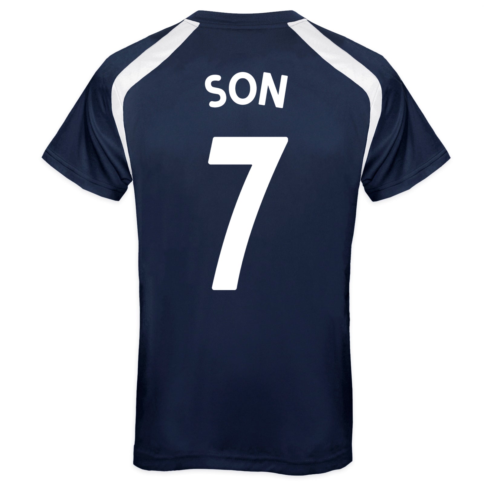 Spurs adults poly T-shirt in navy blue with club crest to chest